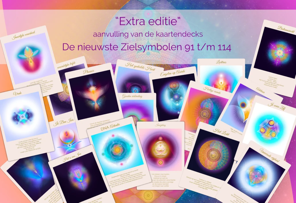 Extra editie kaartendeck, zielsymbolen 91 t/m 107 itss-creation ZIELSYMBOOL extra editie